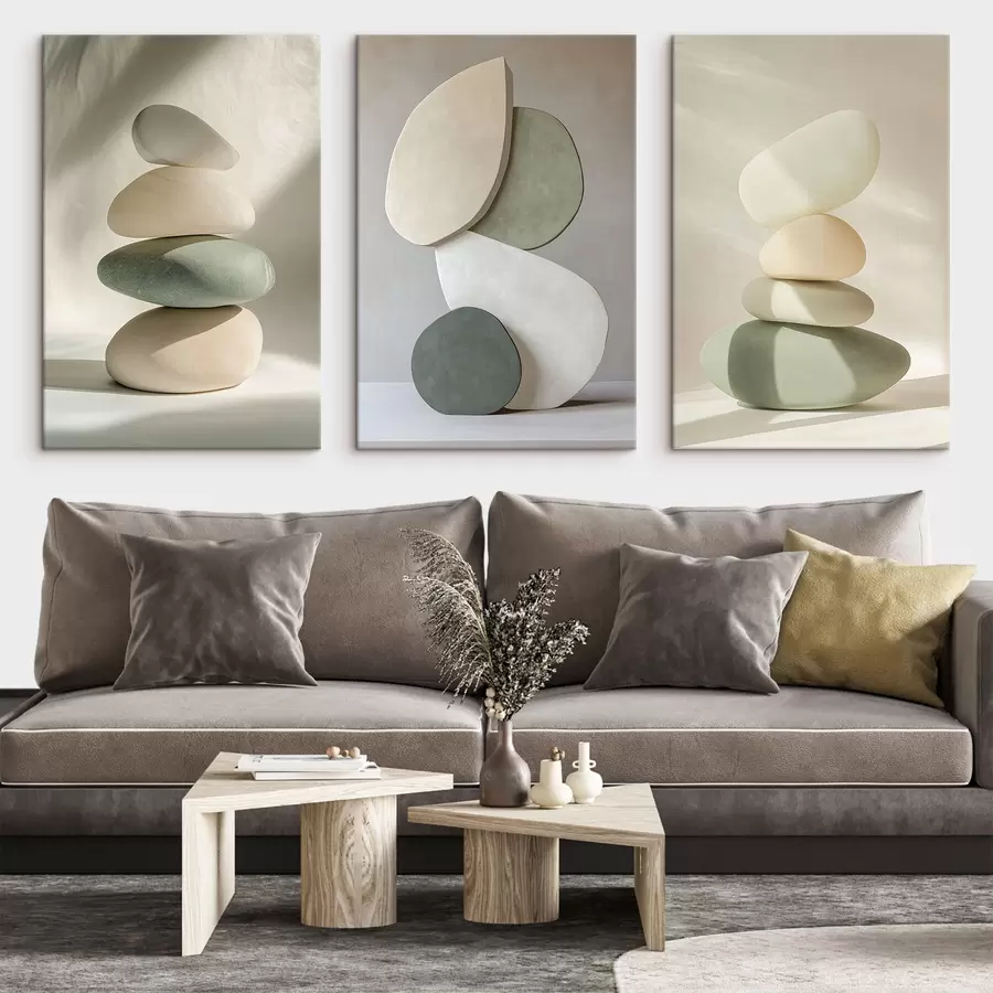 Glezna Pealistiski estētiskie akmeņi, mājas apdare, dabiskais apgaismojums m00418