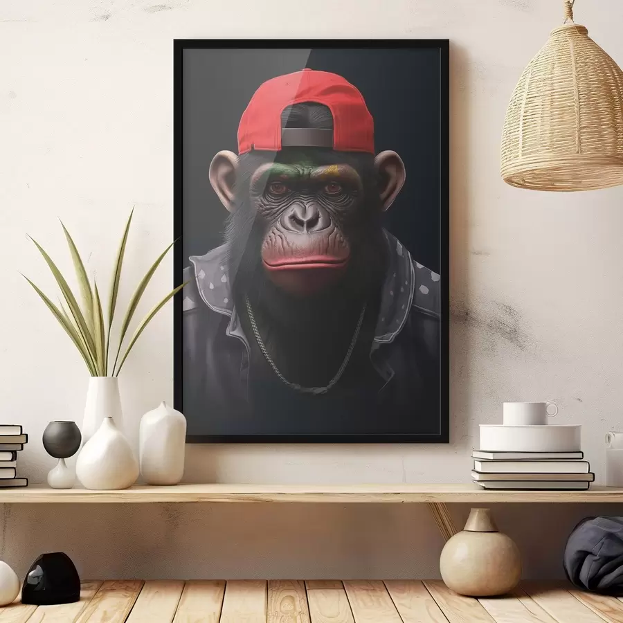 Fototapetes Pērtiķis vāciņā f44110