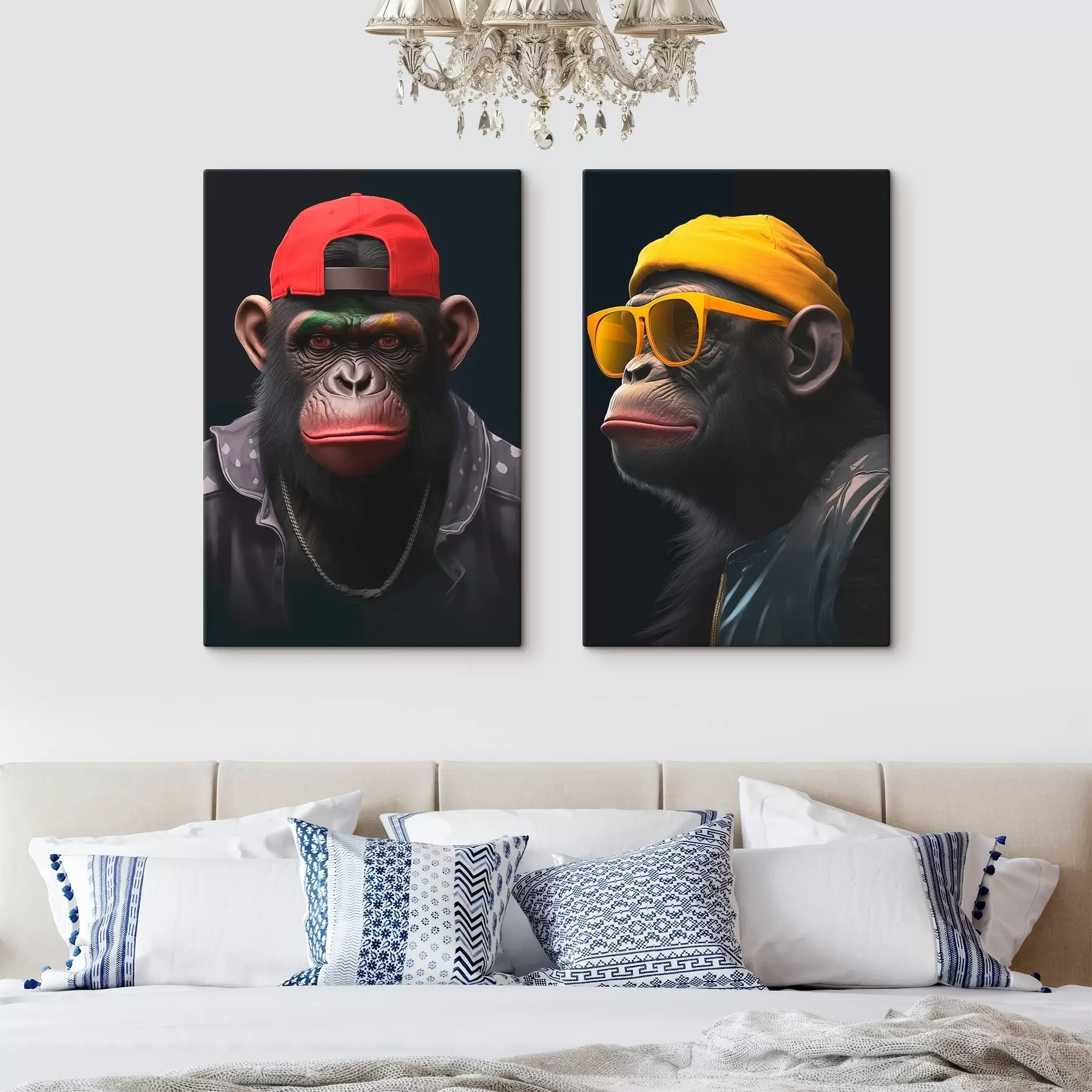 Glezna Harmonija, Trīs sejas, Spilgtas krāsas m00452