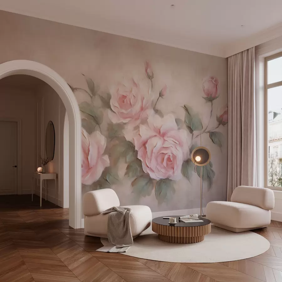 Fototapetes Vintage ziedi w03748