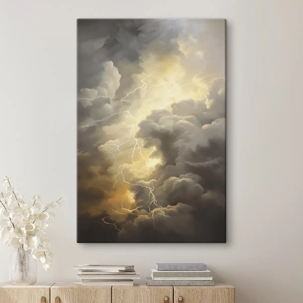 Glezna Pērkona mākoņi un zibens s44123