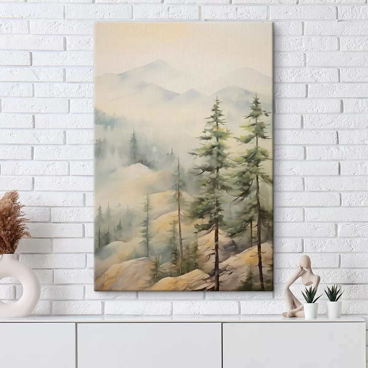 Glezna Viņi ēda pie kalniem s44124