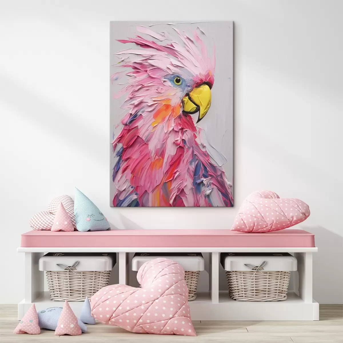 Glezna Kakadu imitācijas glezna s44132