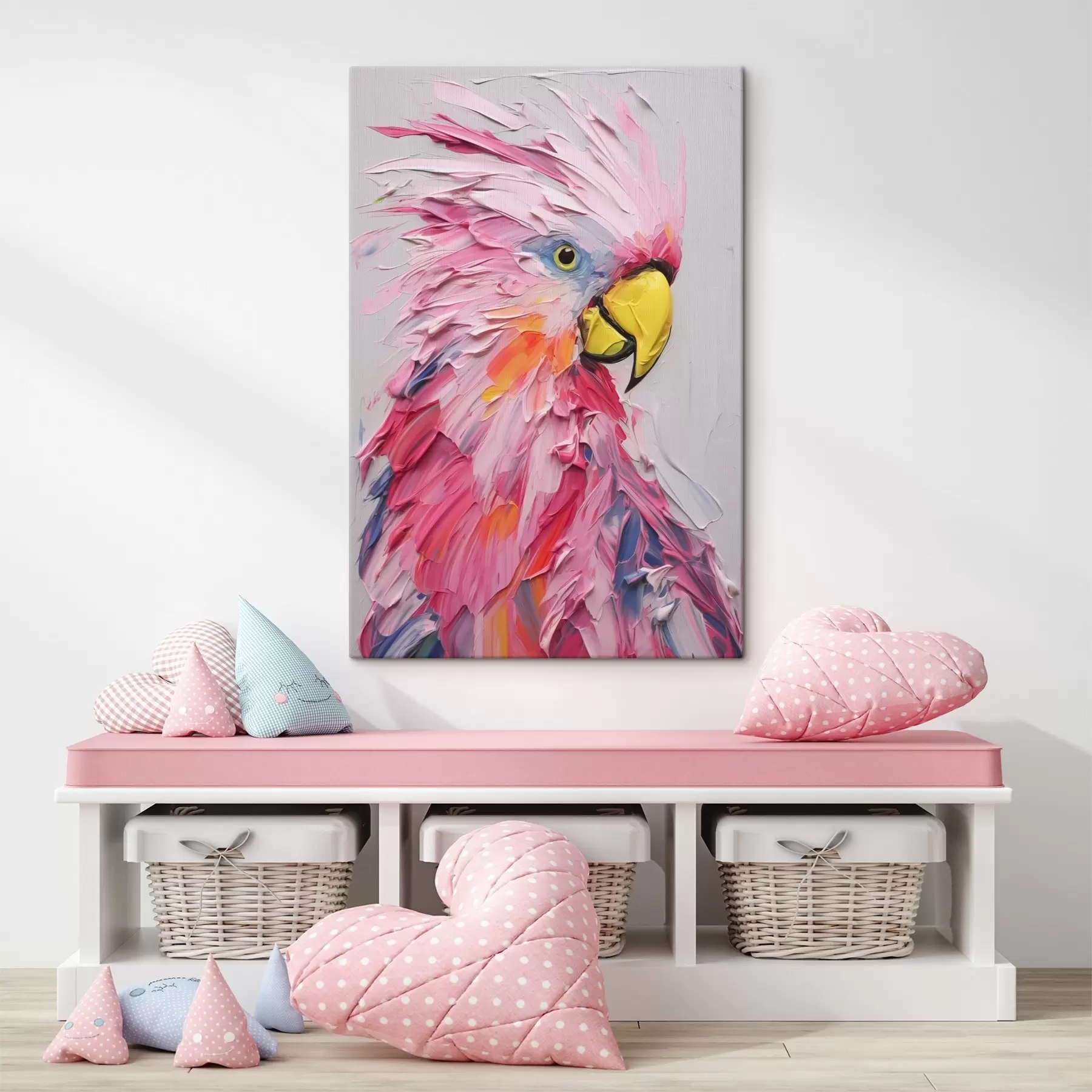 Glezna Kakadu imitācijas glezna s44132