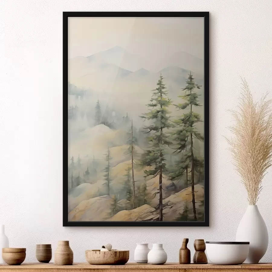 Fototapetes Viņi ēda pie kalniem f44124