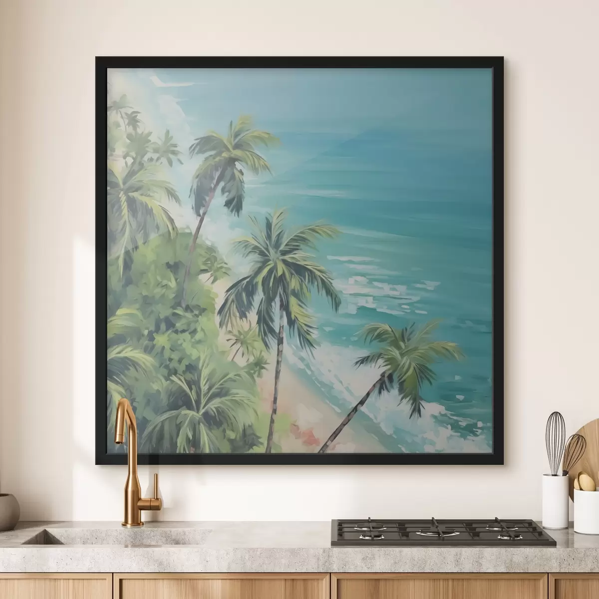 Plakāts Palmas pie jūras f44126