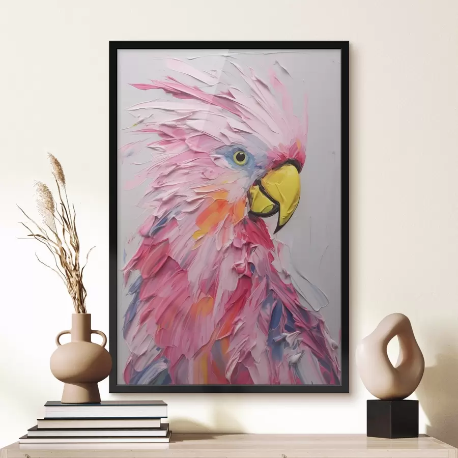 Fototapetes Kakadu imitācijas glezna f44132