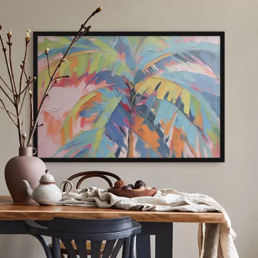 Fototapetes Spilgtas palmu lapas f44135