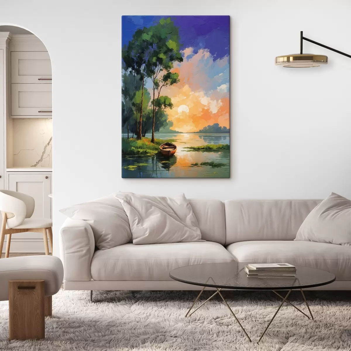 Glezna Laiva netālu no salas akrila glezniecības stilā s44065