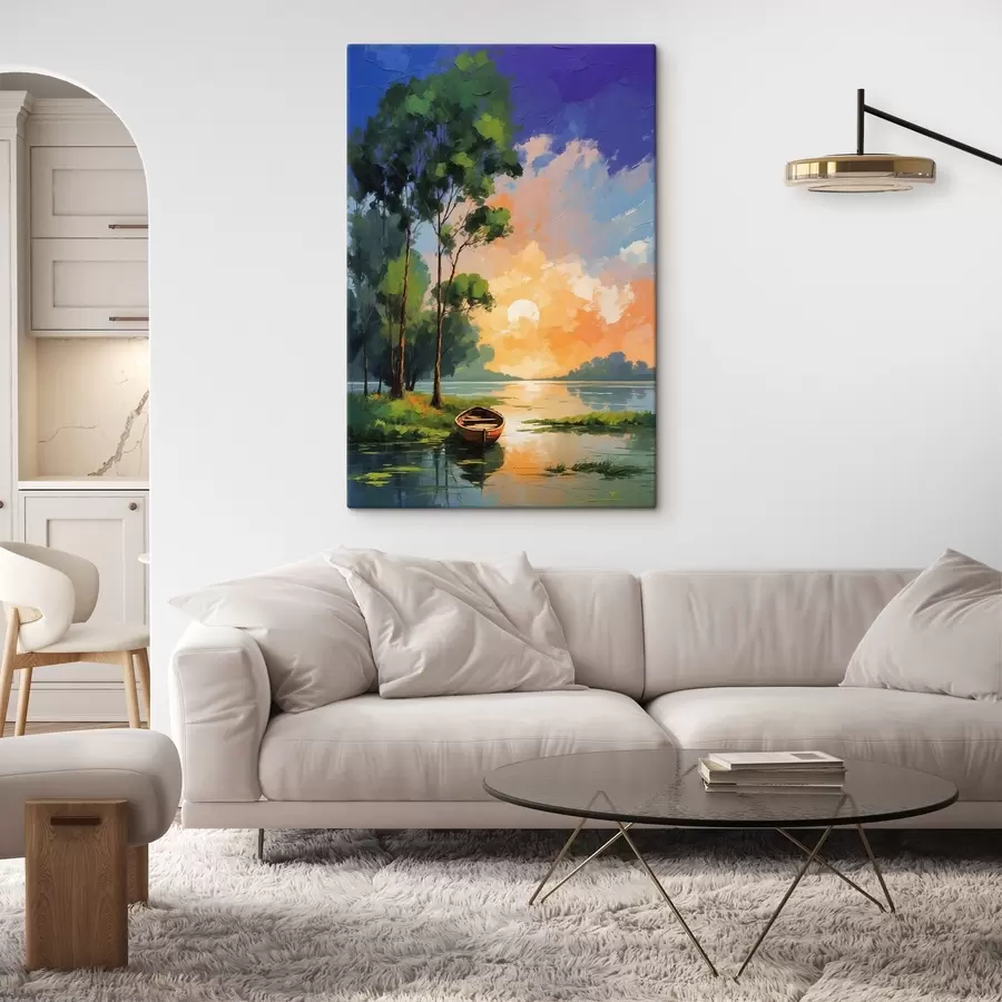 Glezna Laiva netālu no salas akrila glezniecības stilā s44065