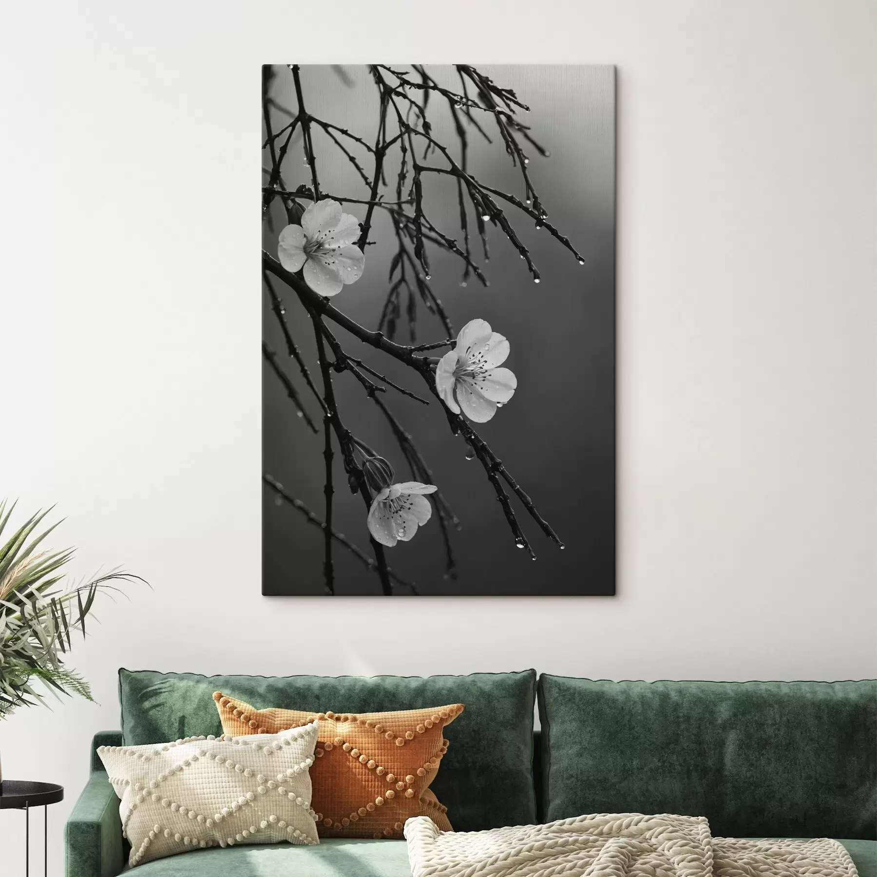 Glezna Ziedi uz zariem pēc lietus s44098