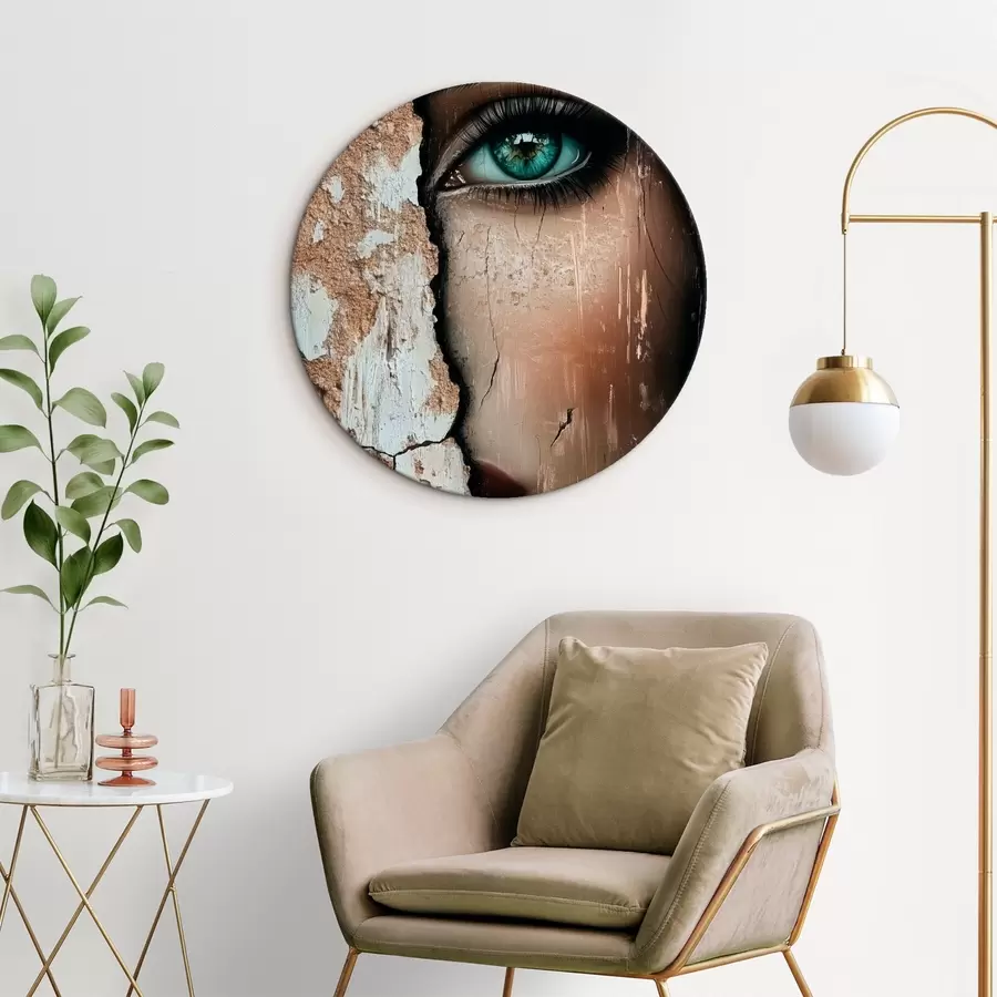 Glezna Meitenes seja aiz vecas sienas r44069