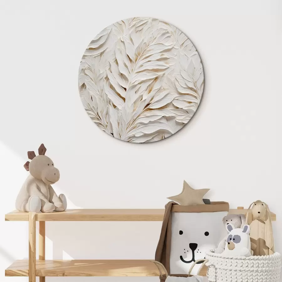 Glezna Baltas tropu lapas r44093