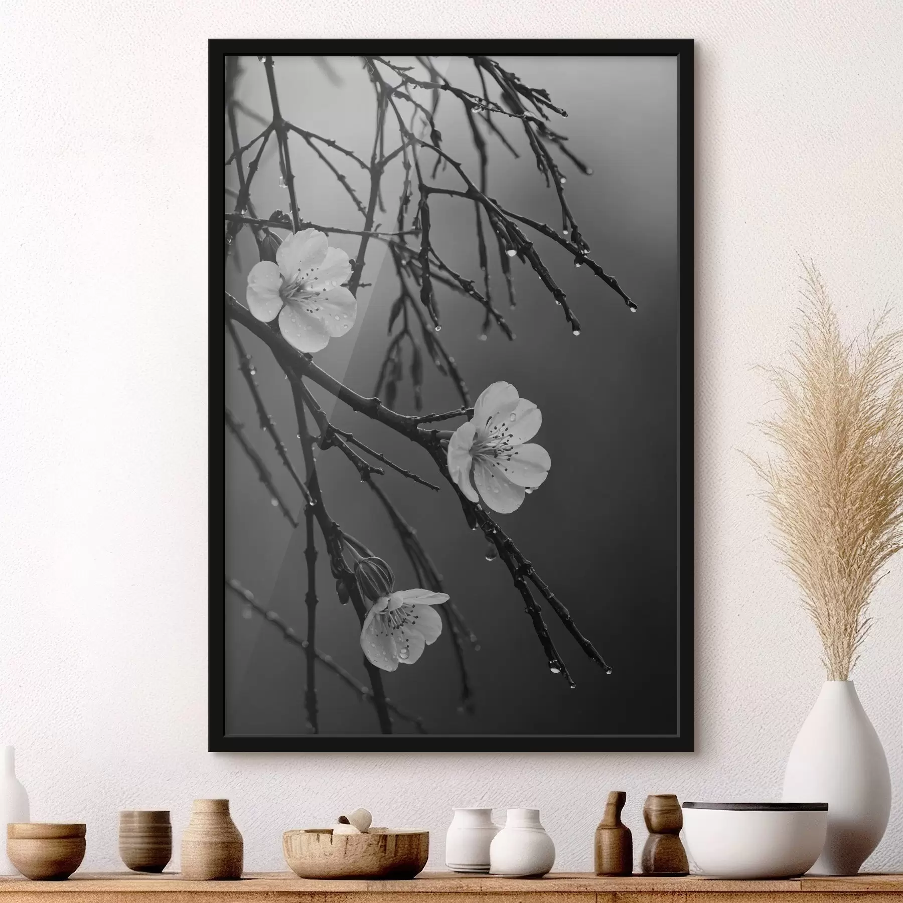 Glezna Ziedi uz zariem pēc lietus f44098