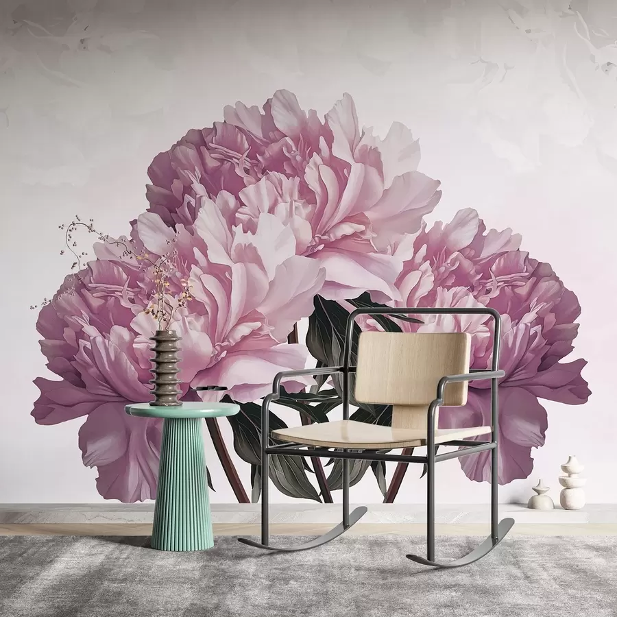 Fototapetes Lieli rozā ziedi w03545v1