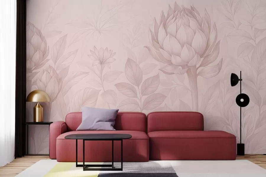 Fototapetes Smalks dažādu augu pušķis w03825v2