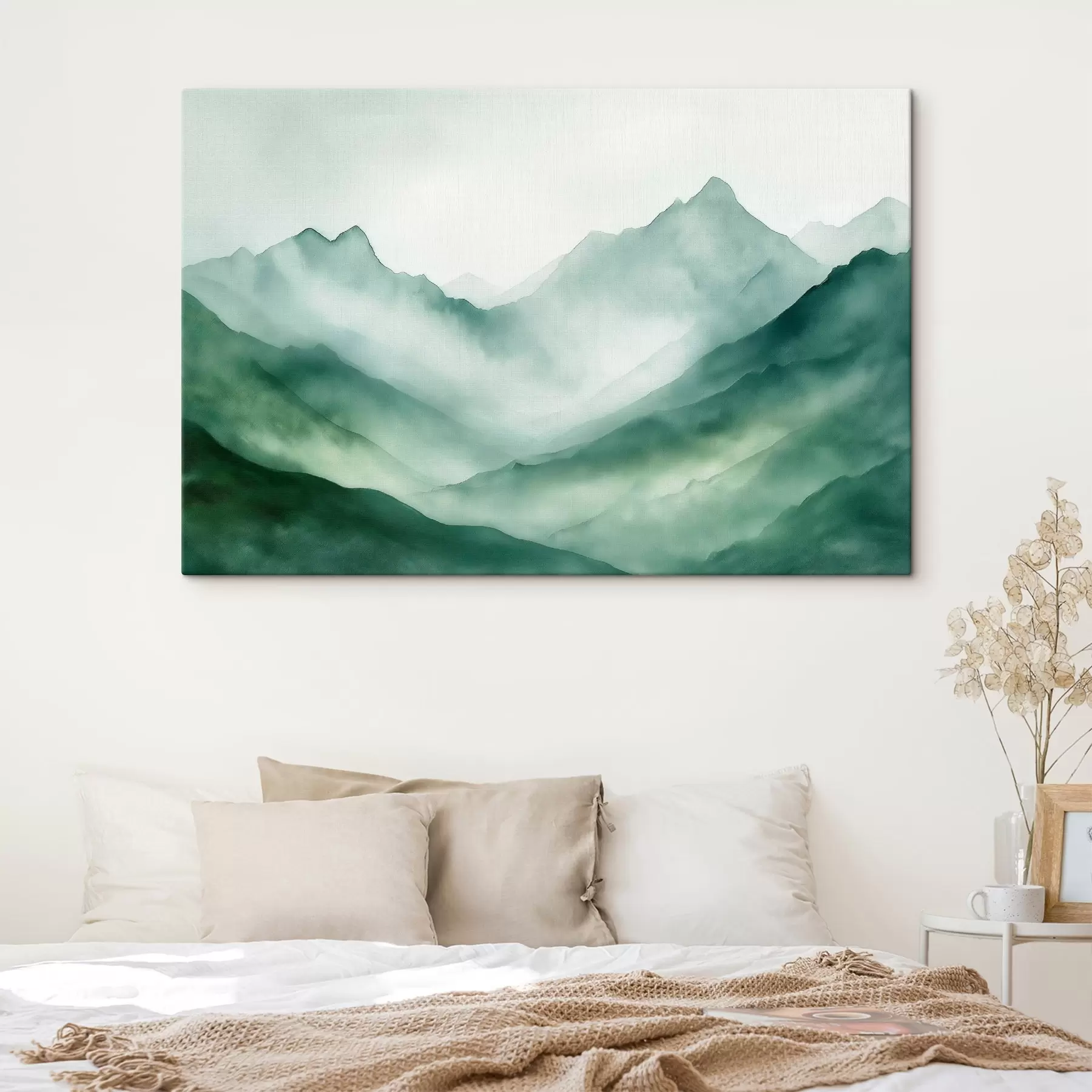 Fototapetes Kalni zaļos toņos s44168