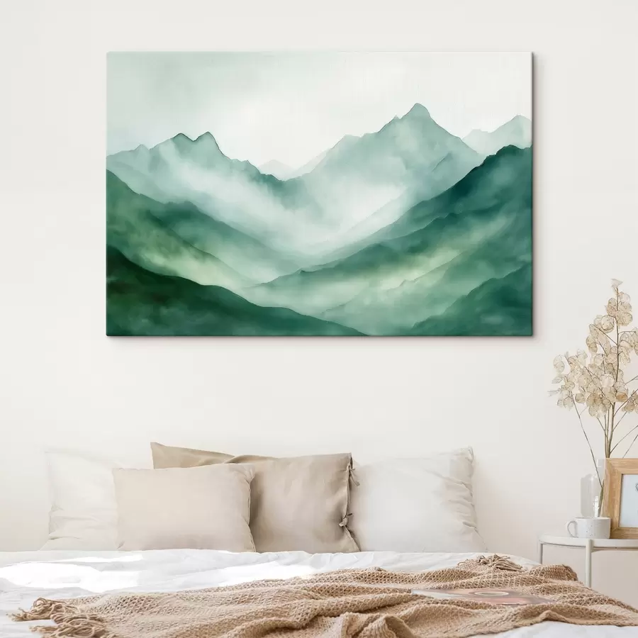 Glezna Kalni zaļos toņos s44168