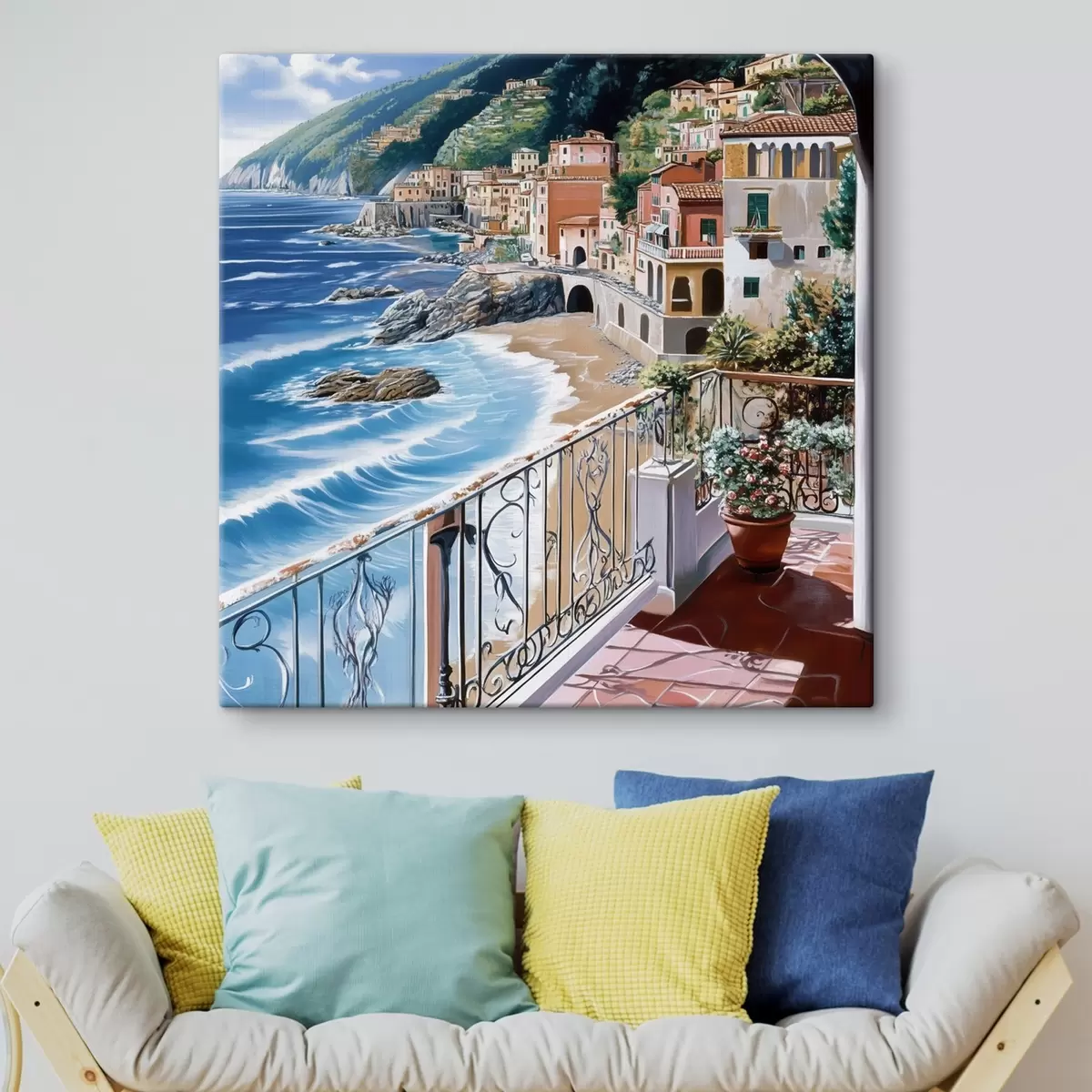 Glezna Pilsēta pie jūras s44220