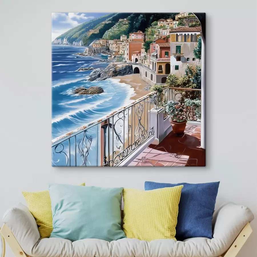 Glezna Pilsēta pie jūras s44220