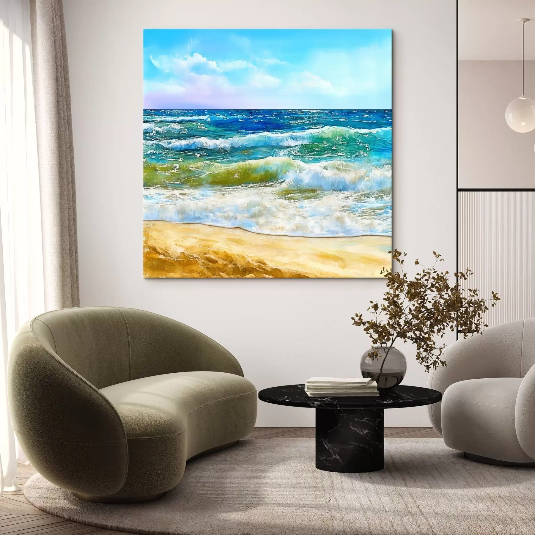 Glezna Skats uz jūru s44223