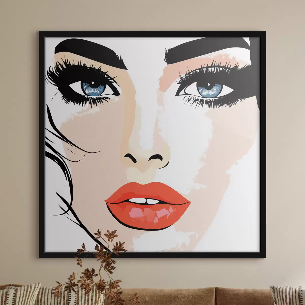 Plakāts Meitenes portrets f44218