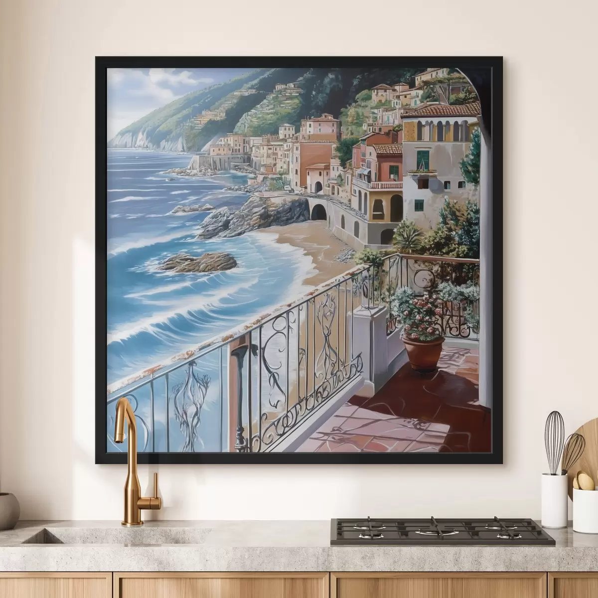 Plakāts Pilsēta pie jūras f44220