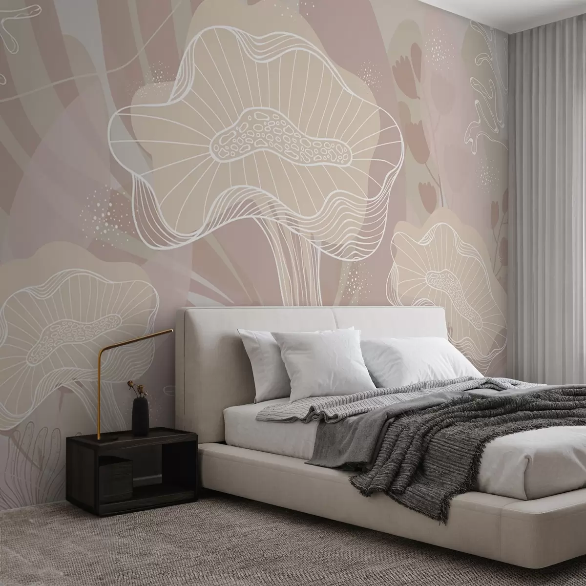 Fototapetes Pasaku pļava ar ziediem w03875