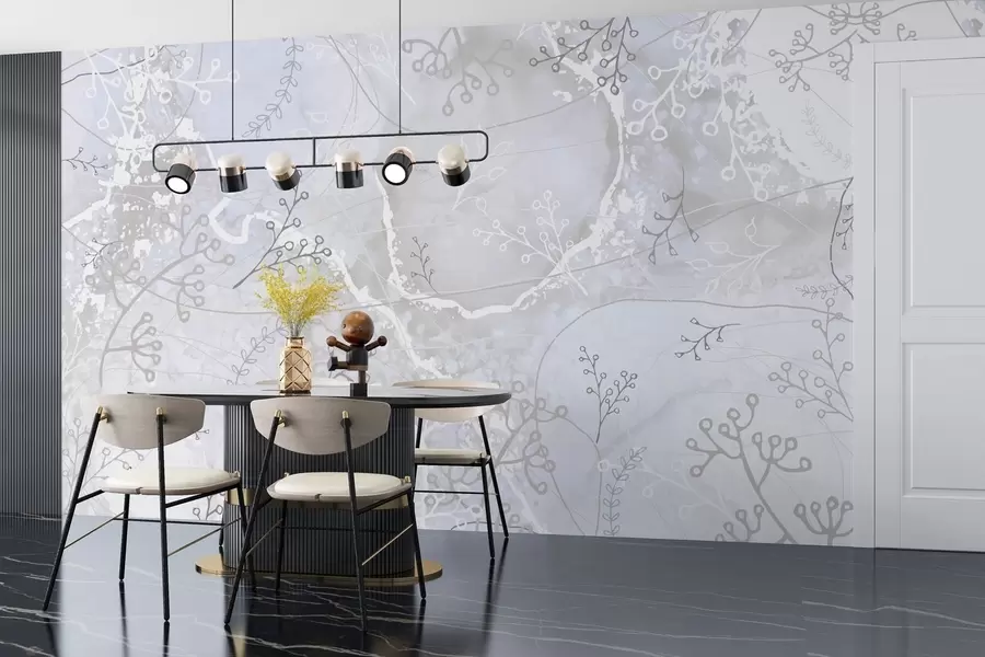 Fototapetes Botāniskais dizains vektora stilā w03876