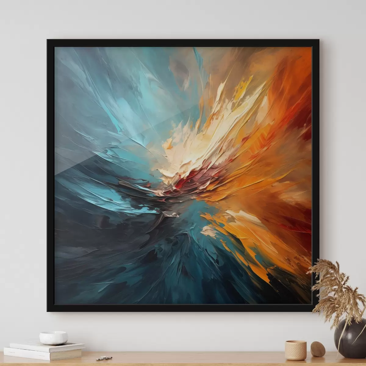 Plakāts Krāsu abstraktais virpulis f44042