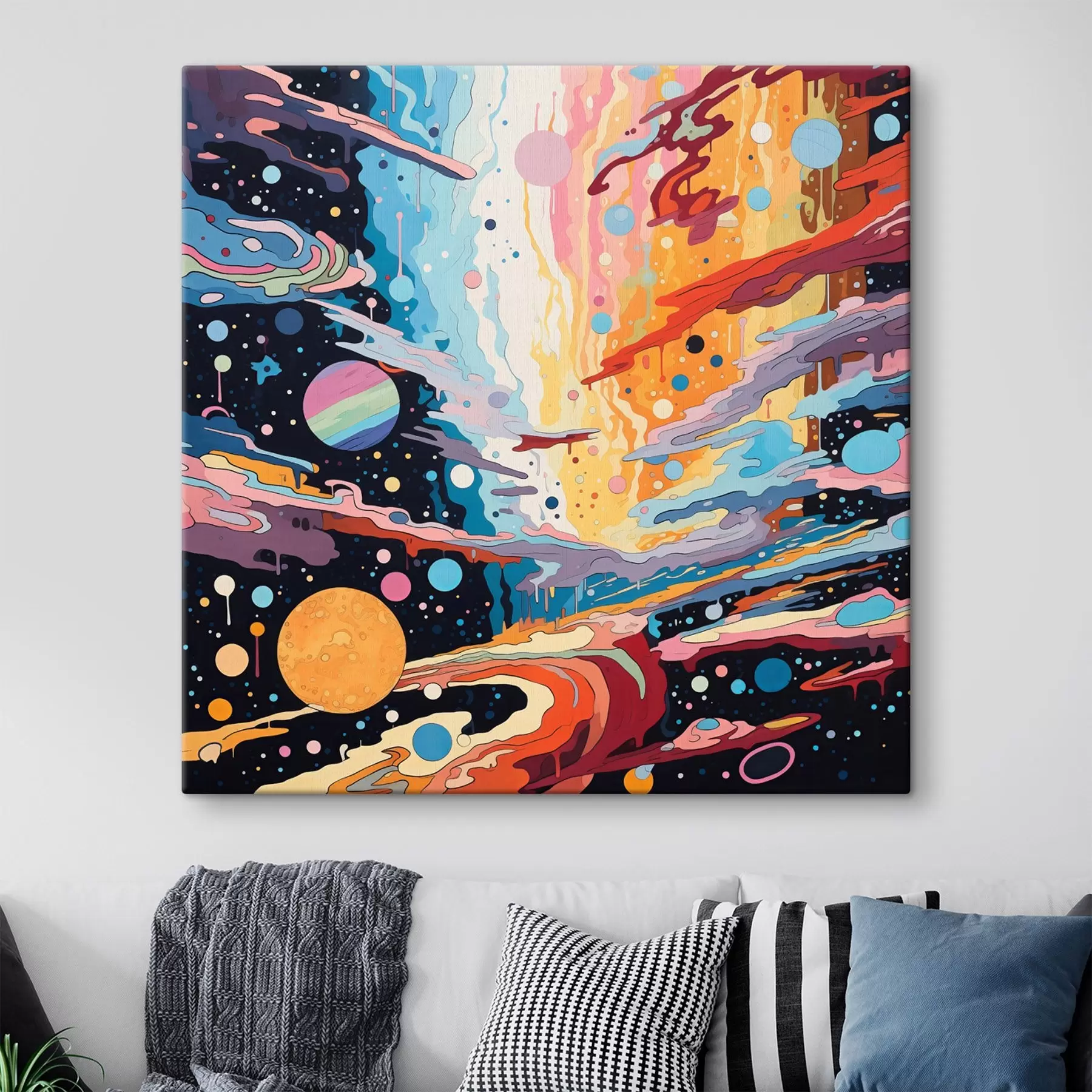 Glezna Visums kustībā abstraktās glezniecības stilā s44238