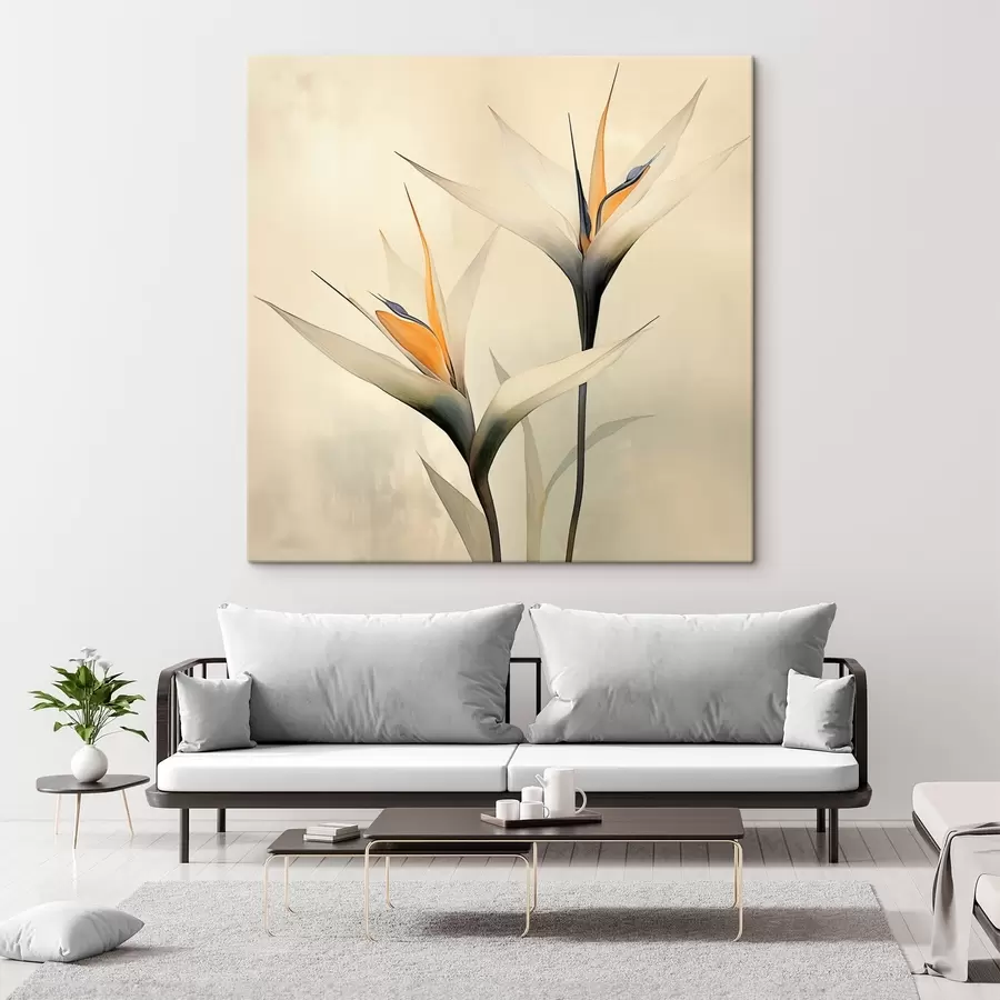 Glezna Neparasti un eleganti ziedi s44243