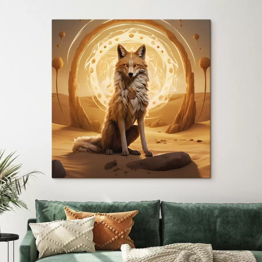 Glezna Mistiskā lapsa tuksneša mirdzumā s44246