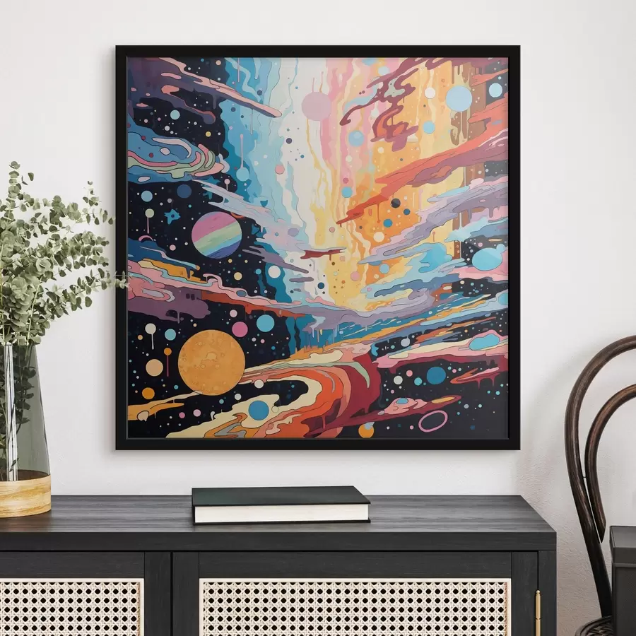 Fototapetes Visums kustībā abstraktās glezniecības stilā f44238