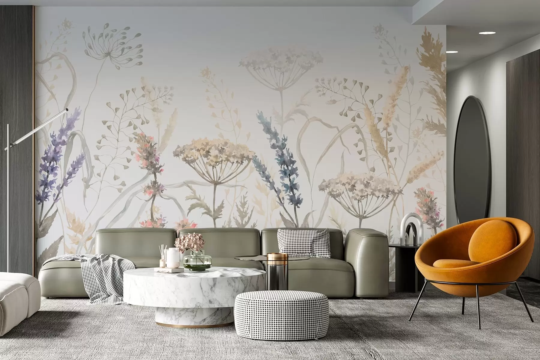 Fototapetes Savvaļas ziedi un garšaugi w03897