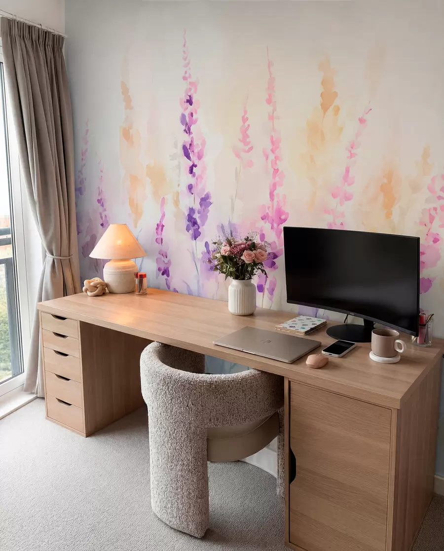 Fototapetes Vintage lavandas lauks w09069