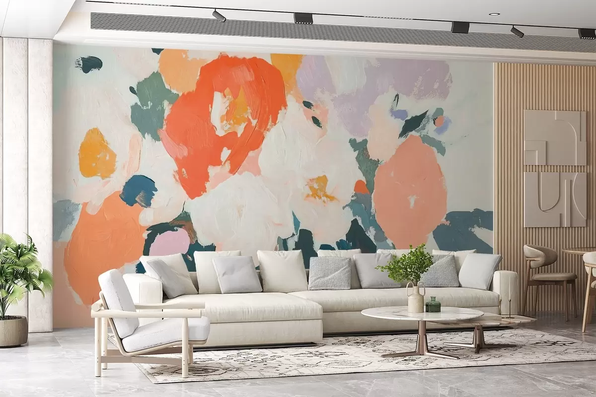 Fototapetes Abstraktie akrila ziedi w09070