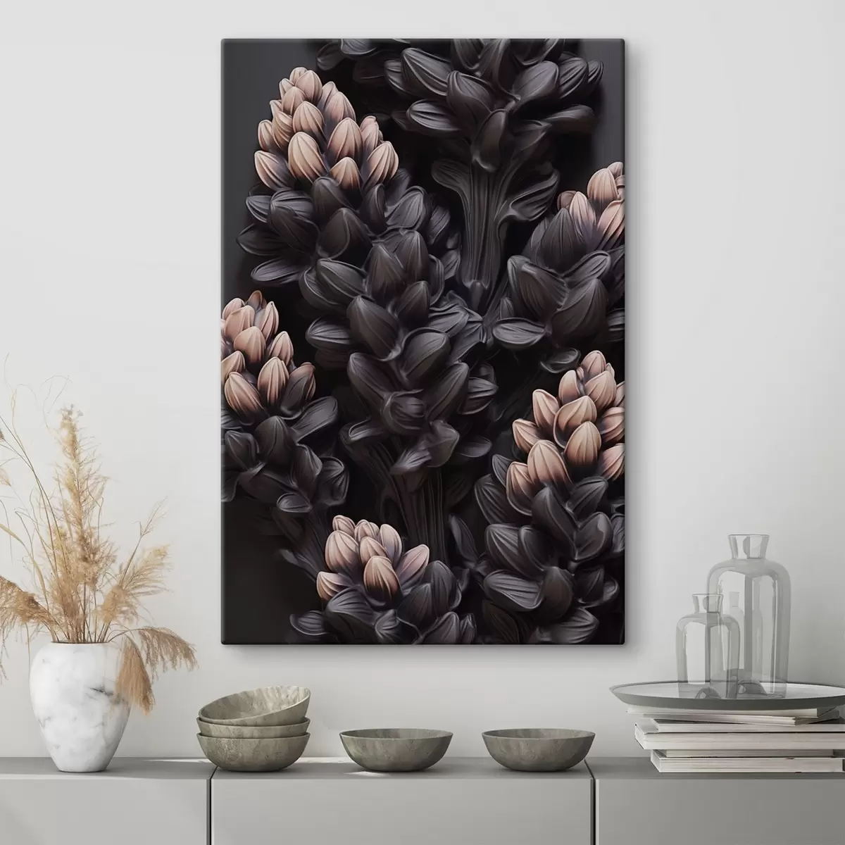 Glezna Tumši ziedi s44296