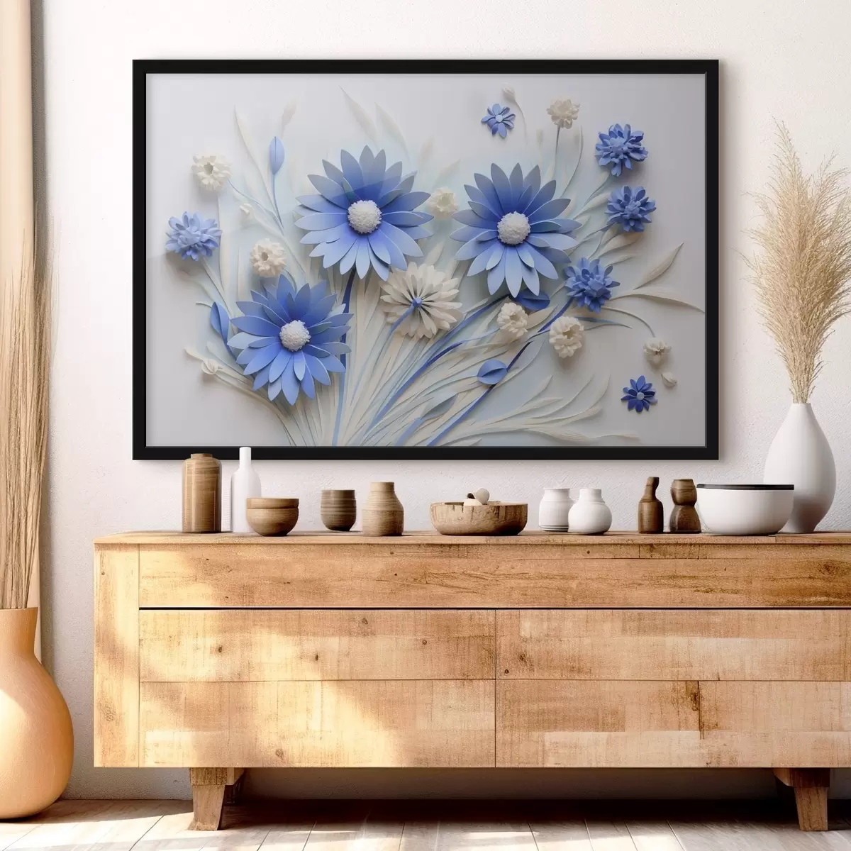 Plakāts Zili ziedi f44294