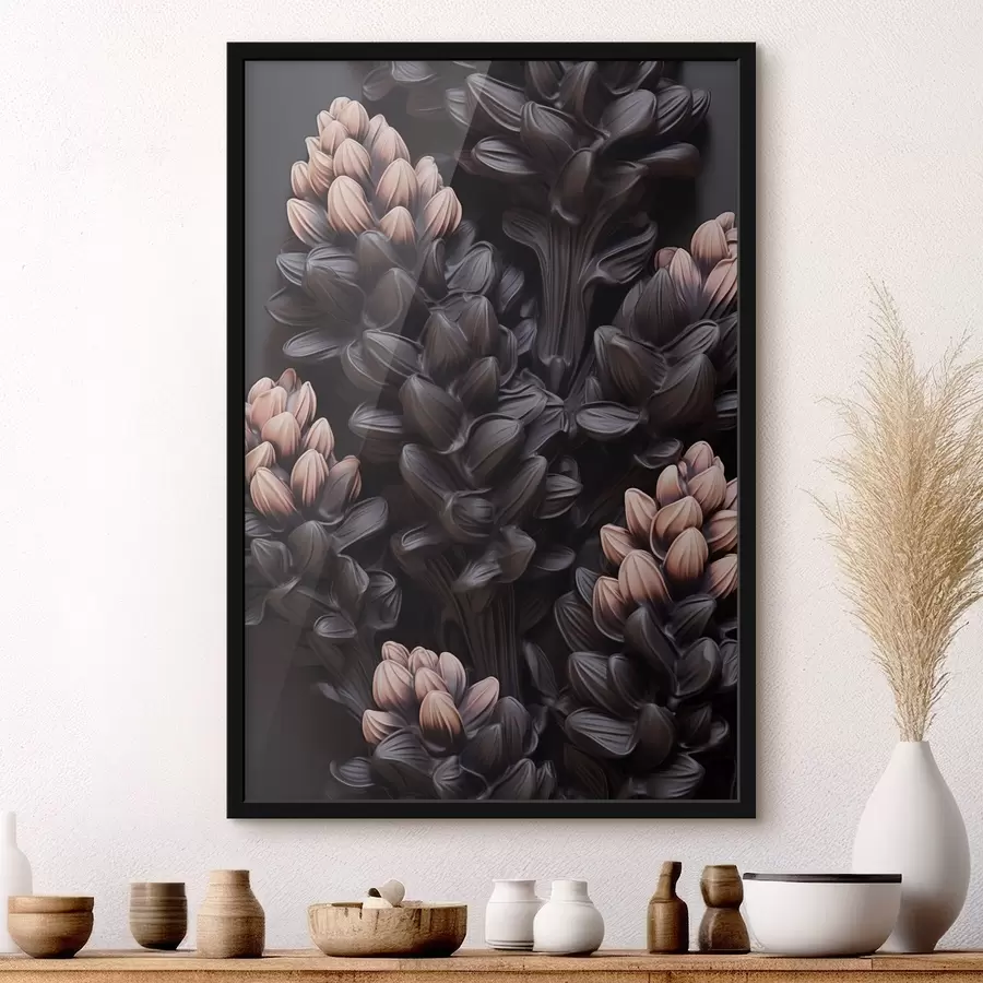 Fototapetes Tumši ziedi f44296