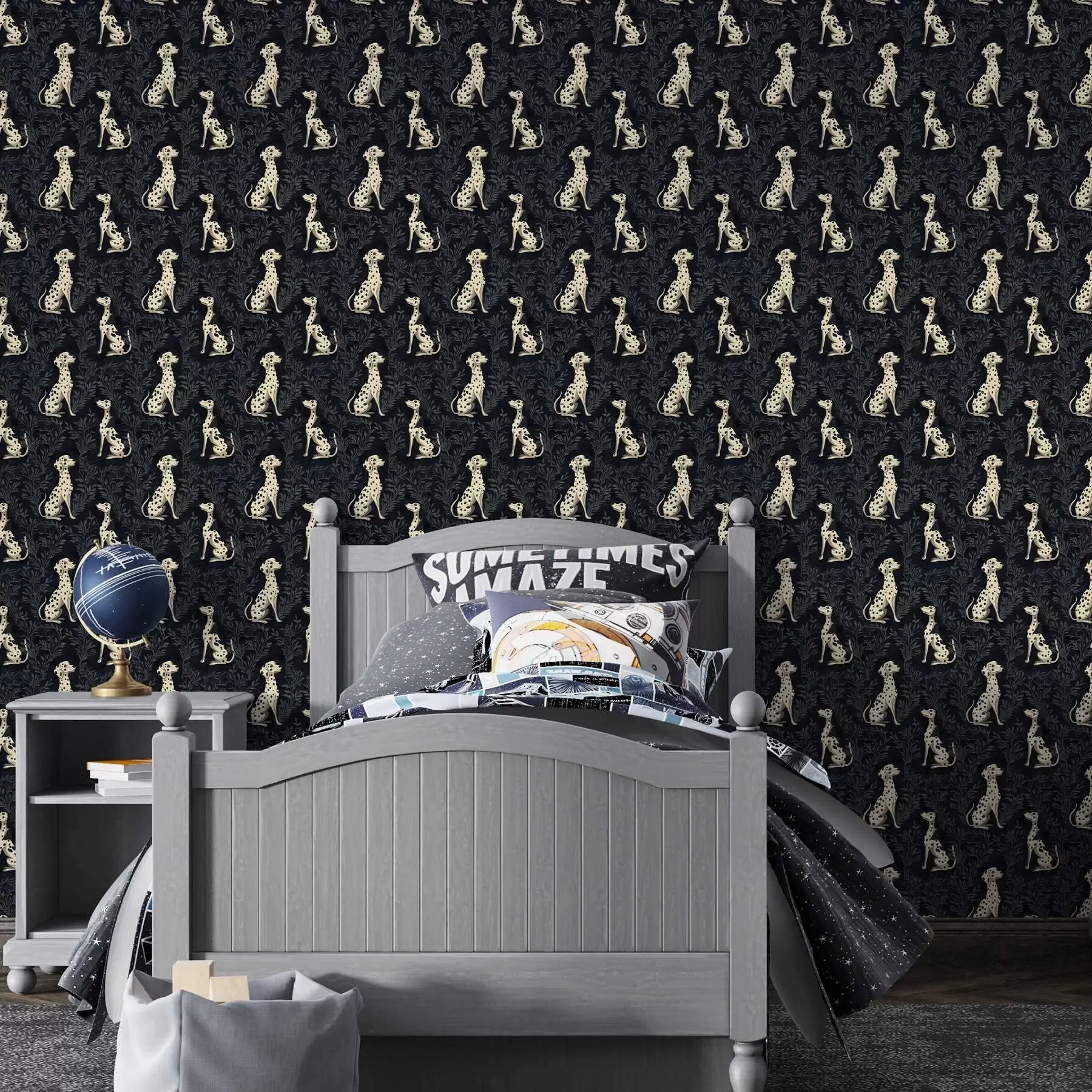 Fototapetes Dalmācieši uz tumša fona a00121