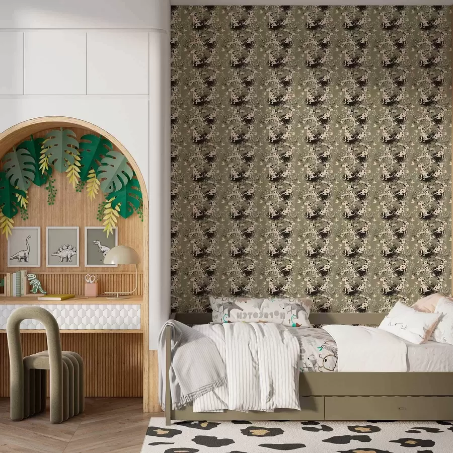 Fototapetes Dalmācieši uz olīvu fona a00122