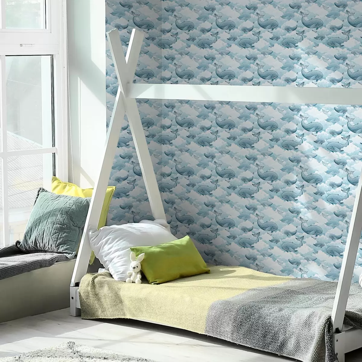 Tapetes Vaļi un mākoņi a00123