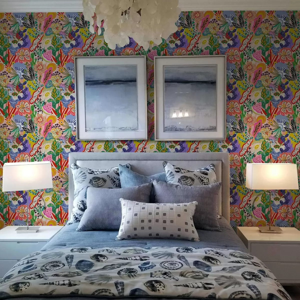 Tapetes Abstrakta ziedu apdruka popārta stilā a00167