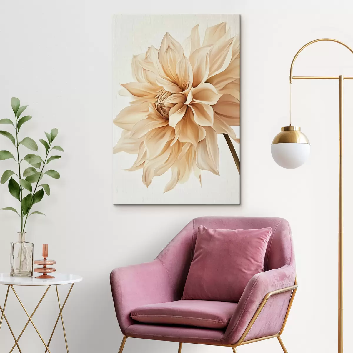 Glezna Liels sulīgs zieds s44317