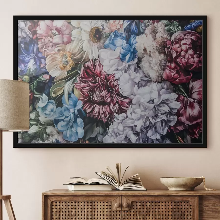 Fototapetes Daudz krāsainu ziedu f44322