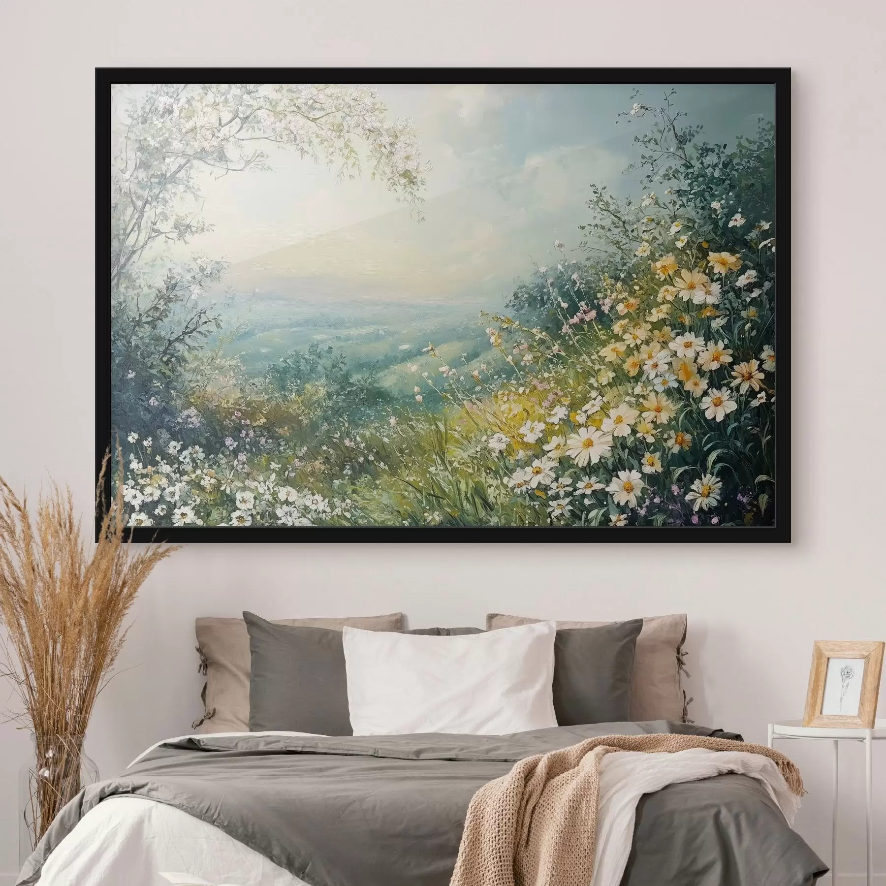 Fototapetes Ziedoši lauki kalnos f44325