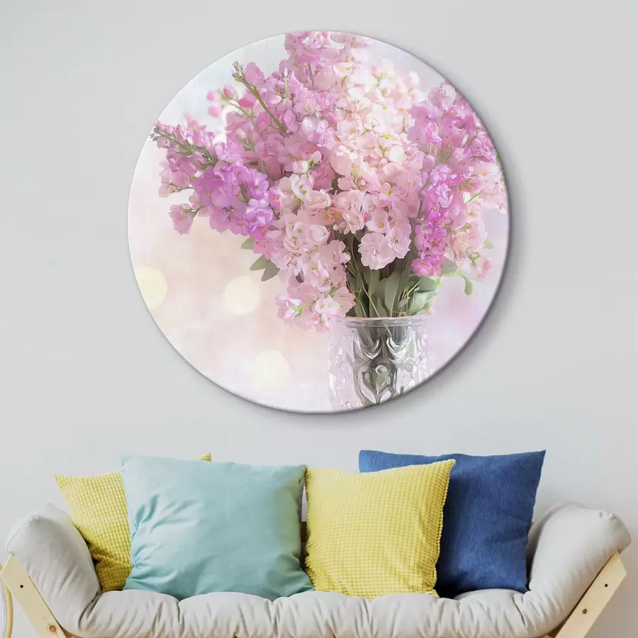 Glezna Rozā pušķis vāzē r44315