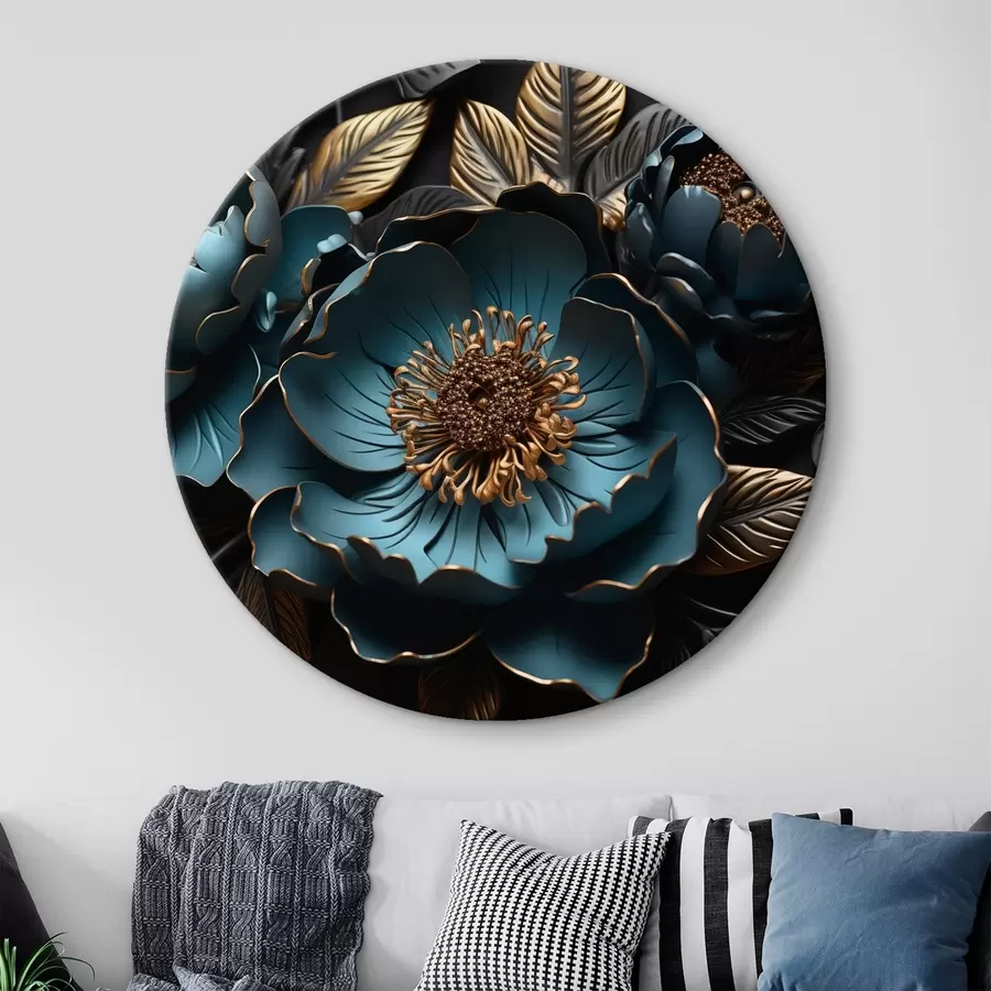 Glezna Lieli zili ziedi r44370