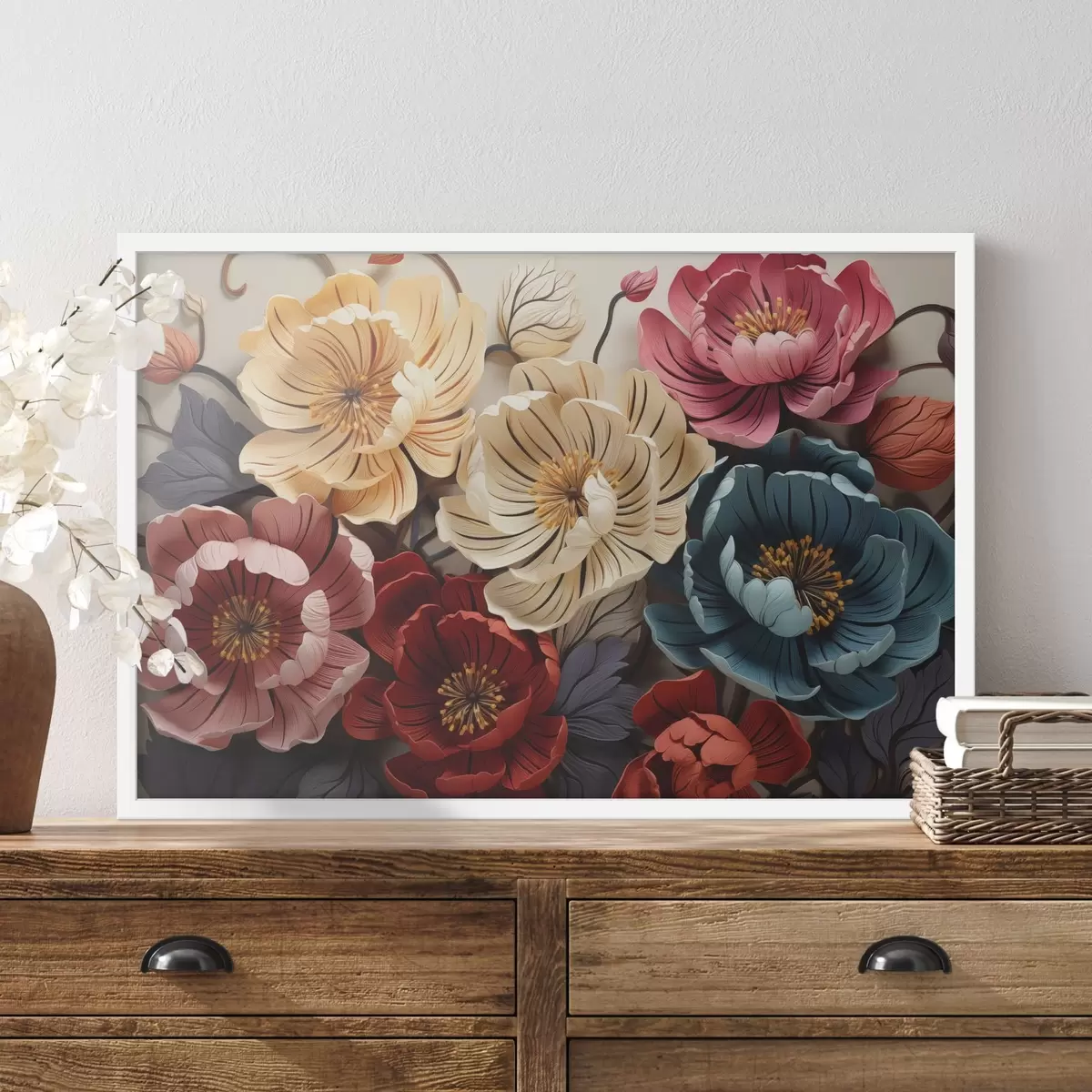 Plakāts Spilgtas puķes f44375